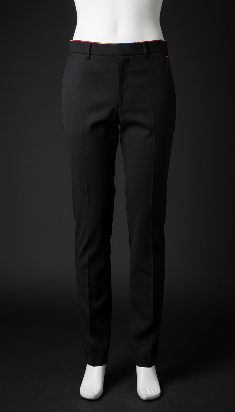 Jet Black performance tailored trousers