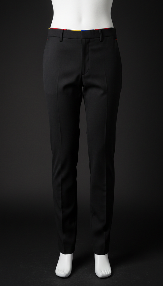 Jet Black performance tailored trousers