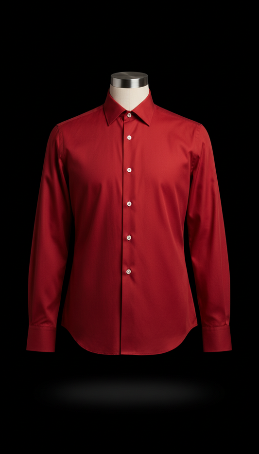 Jag Red tailored cotton shirt