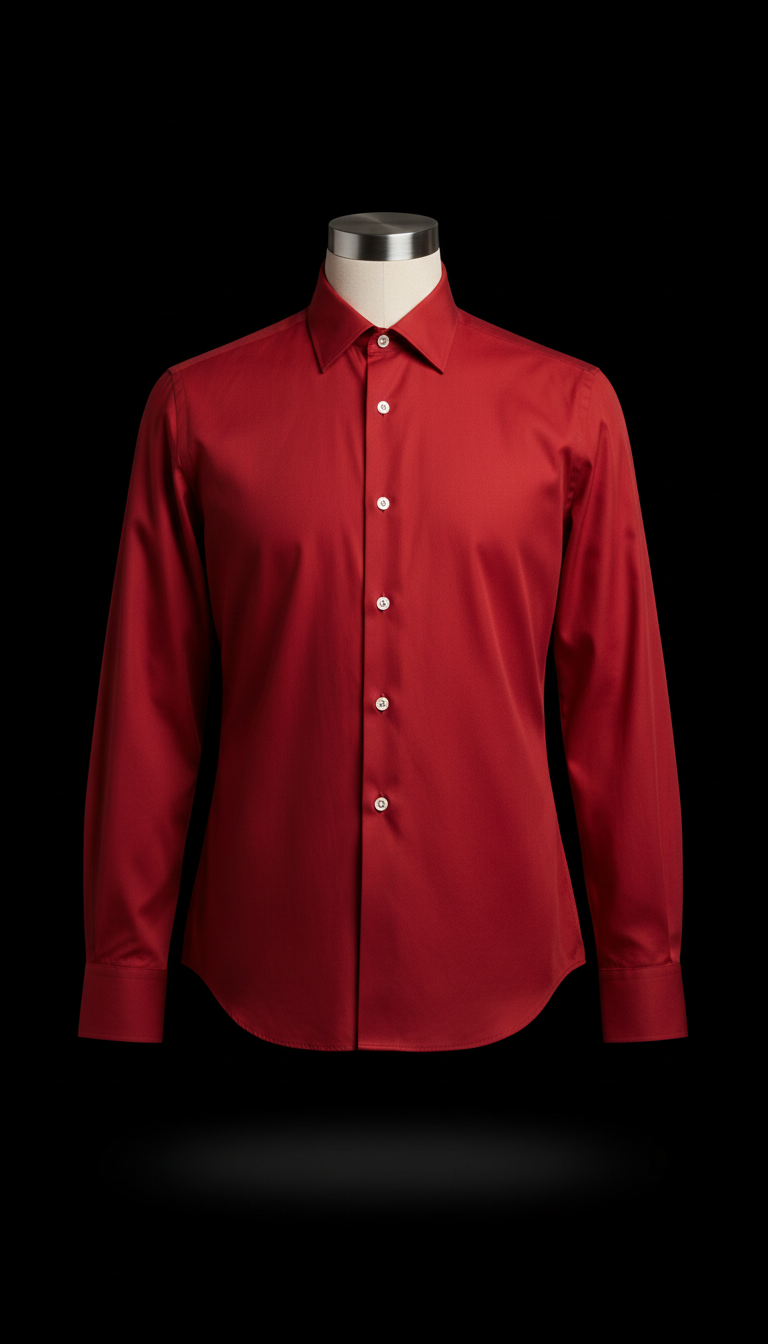 Jag Red tailored cotton shirt