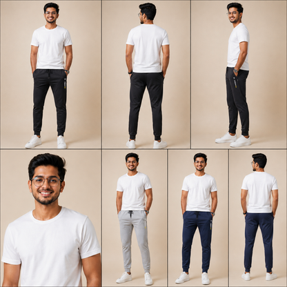 Premium Daily Wear Joggers | Soft & Stretchable Fabric | 2-Pack @ ₹699